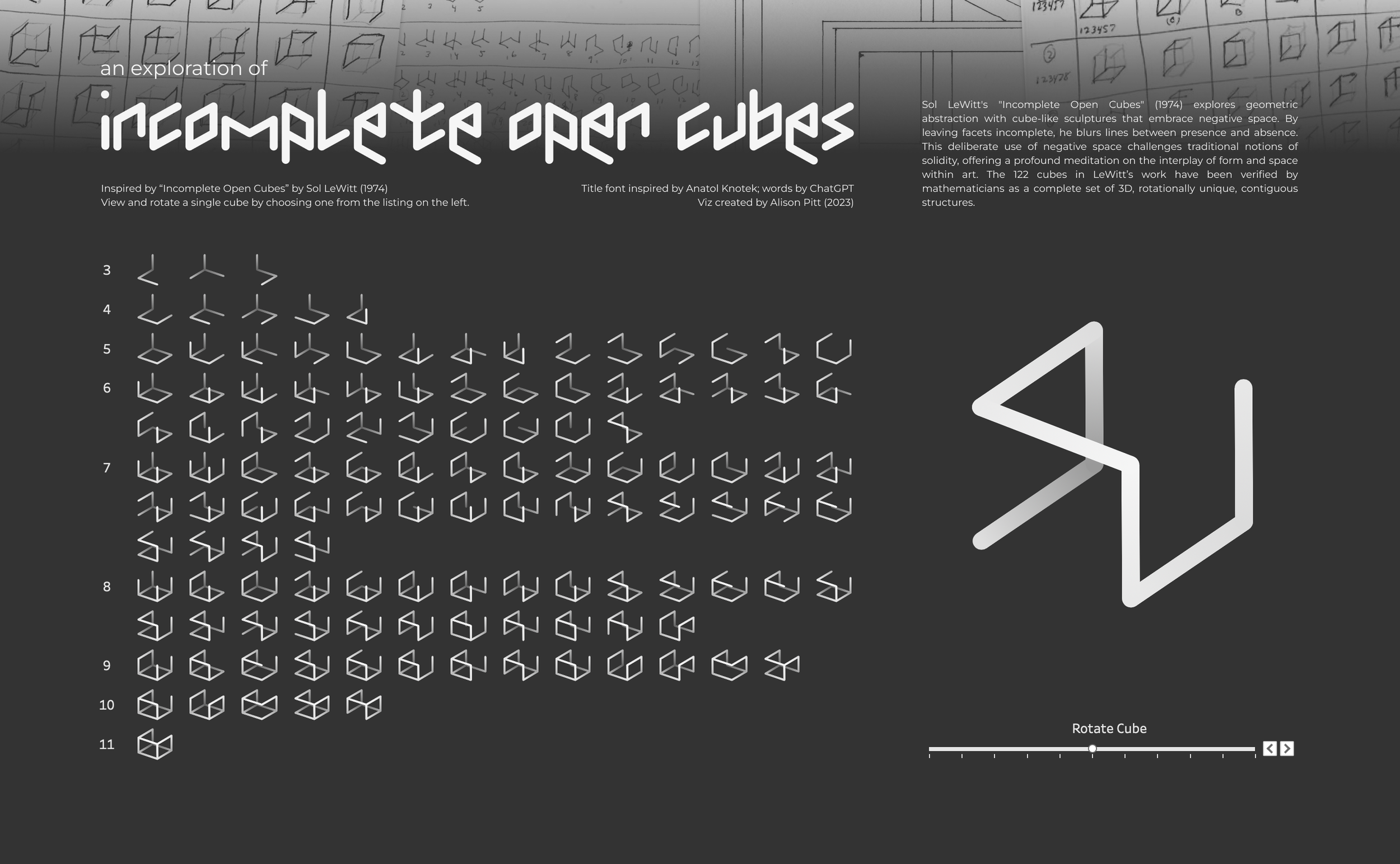 An Exploration of Incomplete Open Cubes — Alison Pitt